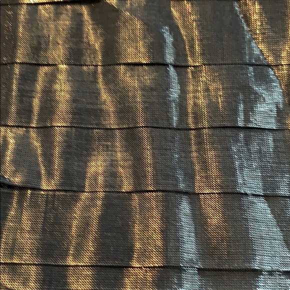 📌 J.Crew Metallic Pleated Cotton Strati Blue Tank Top - Picture 3 of 5